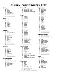 Image Result For Printable Gluten Free Food List Vegetarian Grocery Lists Reflux Recipes Gerd Diet
