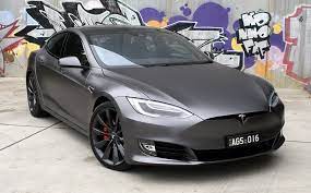 tesla model s wrapped in 3m satin dark grey tesla model s tesla model tesla sports car