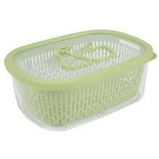 Boite Alimentaire Hermetique Avec Panier Fraicheur 4 L Vert Conservation Alimentaire Rangement De Cuisine Et Bocaux Art De La Table Gifi