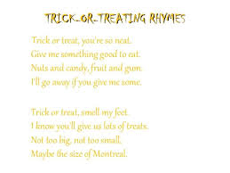 Trick Or Treat Poems For Halloween 2016 2 Halloween Poems For Kids Poems Halloween Poems