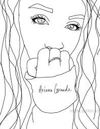 Ariella (hebrew origin) means lion of god. Coloring Pages Ariana Grande Download And Print For Free