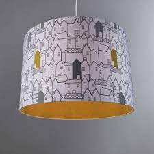 Elements House Print Shade Dunelm Yellow Bedroom Decor Yellow Home Decor Lamp