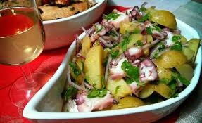 Recette Italienne Salade De Poulpe Pommes De Terre Et Oignon Rouge Salade De Poulpe Pomme De Terre Et Oignon Recette Italienne