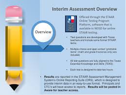 The texas education agency (tea) has created optional online interim assessments that align to the texas essential knowledge and skills. Neisd Testing Services Ppt Download