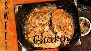 Cast Iron Skillet Tasty Chicken Breast Recipe With Brown Sugar And Herbs Youtube