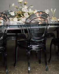 20 Unique Reception Seating Ideas That Will Surprise And Delight Your Guests Ghost Chairs Wedding Reception Ghost Chair Wedding Monochrome Weddings