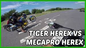 Knalpot tiger herex tiger lama megapro cb 100 mesin tiger di lapak faiziemran knalpot informasi daftar harga suku cadang motor sport honda tiger 2000 generasi pertama super cruiser. Drag Gsx R 150 Vs Megapro Herex Vs Tiger Herexçš„youtubeè§†é¢'æ•ˆæžœåˆ†æžæŠ¥å'Š Noxinfluencer