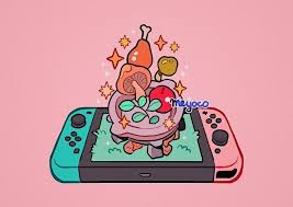 Nintendo Switch With Neon Blue And Neon Red Joy Con Nintendo Switch Games Trending Nintendo Switch Games Nintendosw Cute Art Cute Drawings Kawaii Drawings