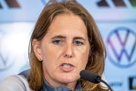 Britta Carlson, GER, Pressekonferenz Fussball Frauen Nationalmannschaft,  DFB Campus