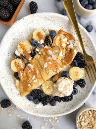 Easy Collagen Breakfast Crepes Gluten Free Dairy Free Recipe Breakfast Crepes Crepes Recipe Breakfast Food
