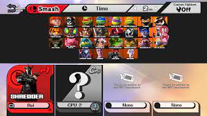 Throughout the game, fans will be treated to unlockable surprises celebrating 25 years of turtle history. Teenage Mutant Ninja Turtles Smash Up Super Smash Bros Wii U Works In Progress