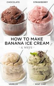 How To Make Banana Ice Cream 4 Flavors Simply Quinoa Recipe Nice Cream Recipe Banana Ice Cream Recipe Healthy Ice Cream Recipes