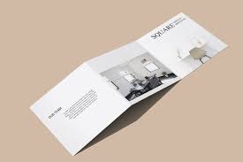 Square Trifold Brochure Mockup Brochures Mockups Trifold Brochure Brochure Mockup Psd
