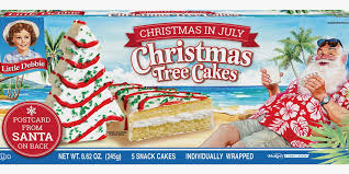 I love those little debbie cakes that are in the shape of trees at christmas. Little Debbie S Tree Cakes Are Back For A True Christmas In July Celebration