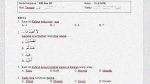 Benteng daripada gangguan syaitan dan perbuatan sihir. Soal Dan Kunci Jawaban Pts Mapel Pai Dan Bp Kelas 6 Semester 1 Sekolahdasar Net