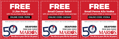 45% off arts & crafts. Seaford Coupons Marios