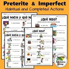 Fun And Student Friendly Practices To Reinforce The Preterite And Imperfect Includes 2 Pages 10 Items Of Im Preterite Spanish Preterite How To Speak Spanish