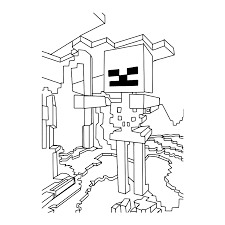 Minecraft Kleurplaat