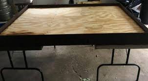 This whole table can be built using two 4'x8' sheets of plywood, however you'll need three sheets if you want a solid 1 1/2 thick table top. Diy How To Build A Gaming Table This Weekend Spikey Bits