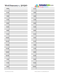 2020 daily planner template free printable templates
