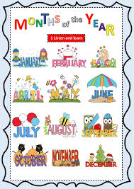 The Months Of The Year Interactive And Downloadable Worksheet Check Your Answers Onlin Months In A Year English Worksheets For Kids English Teaching Materials