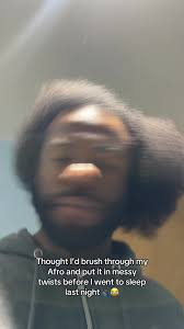 Thought I’d do something quick with my afro before I went to sleep last  night so I could wear a hat over it the next day, I sometimes put my afro  in twists cuz it’s easier to wear a hat that way.🤣 ...