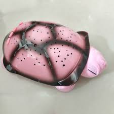 Wholesale Led Night Light Kids Battery Power Supply Music Turtle Projection Lamp Pink Turtle Powder Cover From China