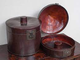 Chinese Leather Double Hat Box 1stdibs Com Art Furniture Asian Art Asian Furniture