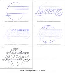 How to draw oklahoma city thunder logo. How To Draw Los Angeles Lakers Logo Printable Step By Step Drawing Sheet Drawingtutorials101 Com