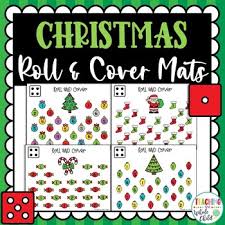 Great value ebooks featuring laughing kids learn. Preschool Christmas Math Activity Roll And Cover Color Dice Game