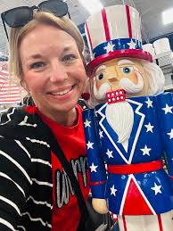 Harris Party of 4 Text: Should I get him? Plan B (again) and I score this  handsome fella for the decor at Adorable & Dressy by Autumn!! ❤️💙 10  minutes from the