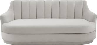 Shop Peyton Light Grey Velvet Loveseat