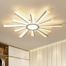 27 inch astra sputnik semi flush. White Sunburst Ceiling Light Fixture Minimalist Led Acrylic Semi Flush Mount For Bedroom Takeluckhome Com