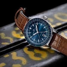 Largest selection & best prices. Khaki Aviation Converter Auto Gmt 44mm Steel Case With Blue Bezel Blue Dial With Nickel Indexes Brown Leather Hamilton Watch H76715540 Hamilton Watch