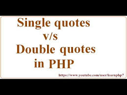 Single Quotes Vs Double Quotes In Php In 2020 Double Quote Quotes Image Quotes