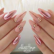 30 Adorable Nail Art Designs Of 2021 Ideas Mama Solid Color Nails Gold Nails Nail Rose Gold