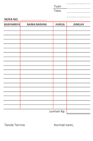Membuat nota kontan sendiri dengan microsoft excel | kalam azhar. Contoh Nota Kontan Excel