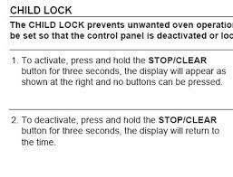 For machines that include a function button, depress the function button, the number 5 , and then the number 2. Solved Can T Take Child Lock Off Emerson Microwave 8117 Fixya