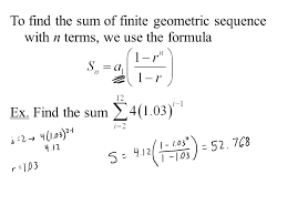 The sum of the power series; Series And Sequences An Infinite Sequence Is An Unending List Of Numbers That Follow A Pattern The Terms Of The Sequence Are Written A1 A2 A3 An Ppt Video Online Download