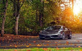 Ferrari Car Ferrari F430 Leaves Trees Sunlight Wallpaper Cars Wallpaper Better