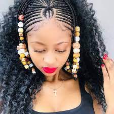 It involves tweaking the customary cornrows hairstyle by braiding the top portion of your hair into a few thick and preferably long braids. African Braids Braids Hairstyles 2020 With Beads Novocom Top
