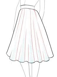how to draw a flare full skirt step by step tutorial 8 fashion drawing tutorial fashion design sketches fashion drawing