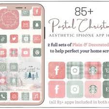 Christmas Iphone App Icons Ios 14 Aesthetic App Covers Iphone Apps App Icon App Covers