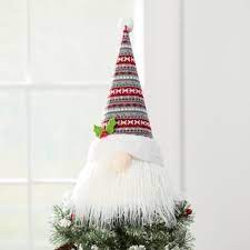 Brylanehome.com has been visited by 10k+ users in the past month Holiday Time Knitted Gnome Christmas Tree Topper Decoration Walmart Com Christmas Tree Topper Decorations Christmas Tree Topper Craft Christmas Tree Toppers