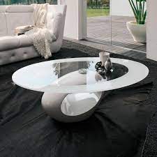 Shop online for latest coffee & center tables with latest designs, glass tops & more. Contemporary Coffee Table Dubai Tonin Casa Marble Tempered Glass Oval