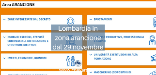 Lombardia zona arancione già dal 27 novembre: Lombardia In Zona Arancione Dal 29 Novembre Cna Varese