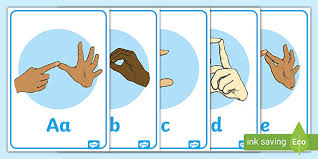 American sign language alphabet and numbers. British Sign Language Manual Finger Alphabet A4 Posters