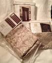 CHF Danbury Window Curtains Drapes - 2 Tailored Panels and 1 ...