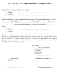 Cara daftar online dan contoh surat pengesahan. Contoh Surat Pernyataan Tidak Memiliki Imb Surat The Rules Gambar