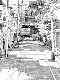 Pin By Văn đặng đinh On Backgrounds Architecture Drawing Landscape Drawings City Drawing